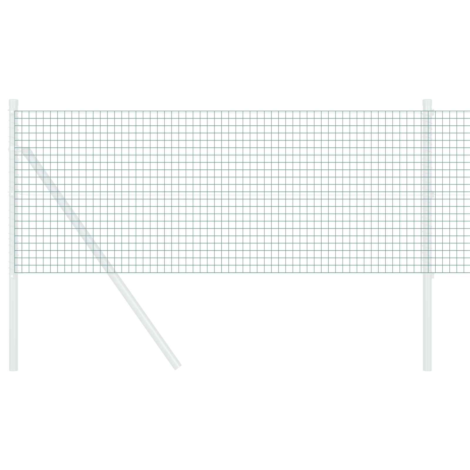 Vidaxl Schweißdrahtzaun grün 0,8 x 10 m