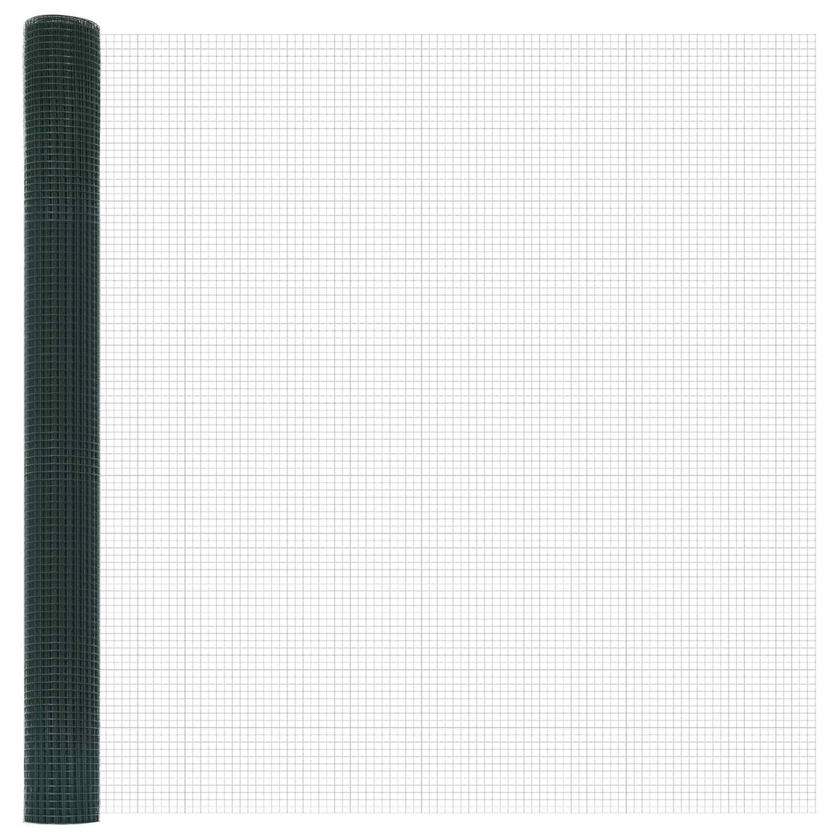 Vidaxl Schweißdrahtzaun grün 1,6 x 10 m