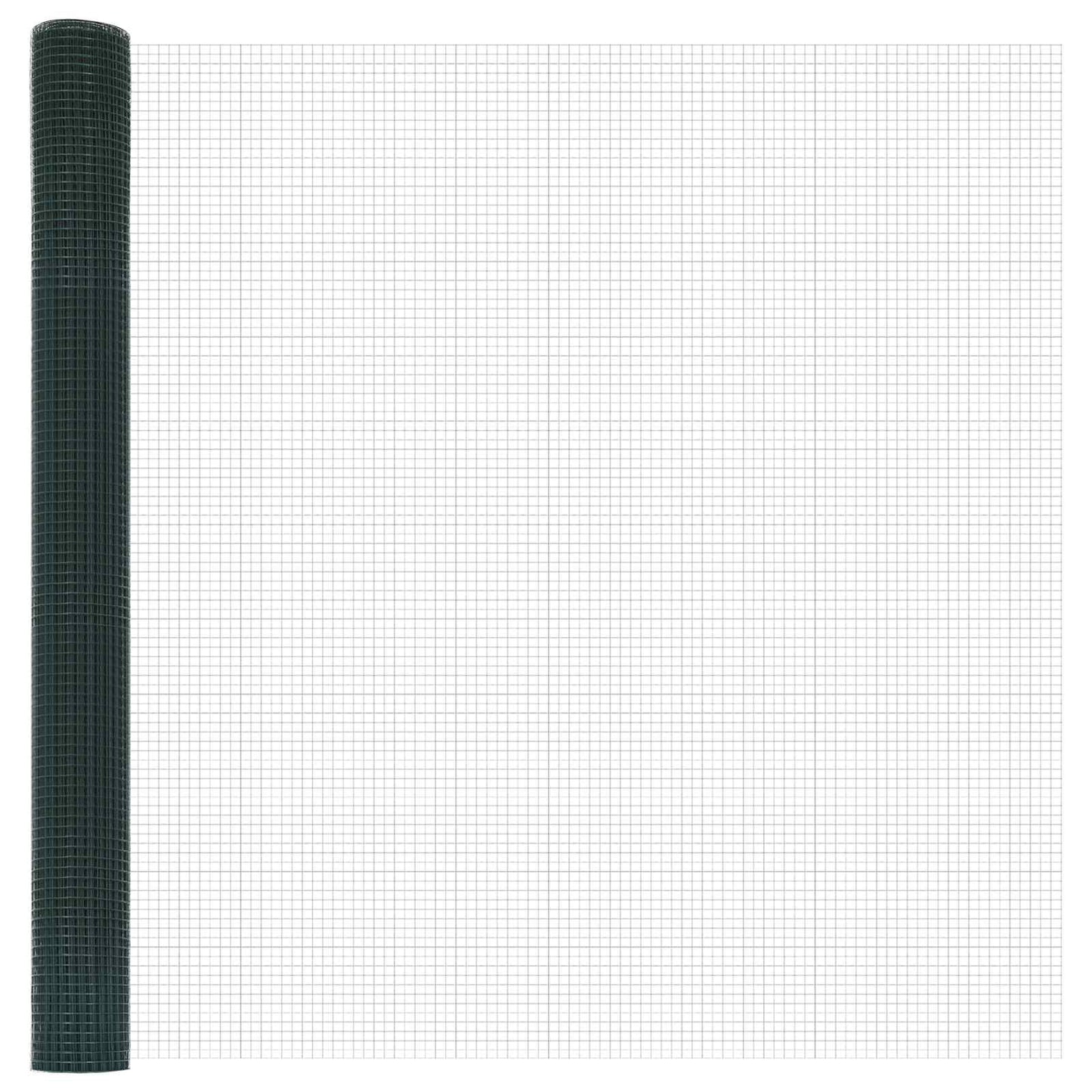 Vidaxl Schweißdrahtzaun grün 1,6 x 10 m