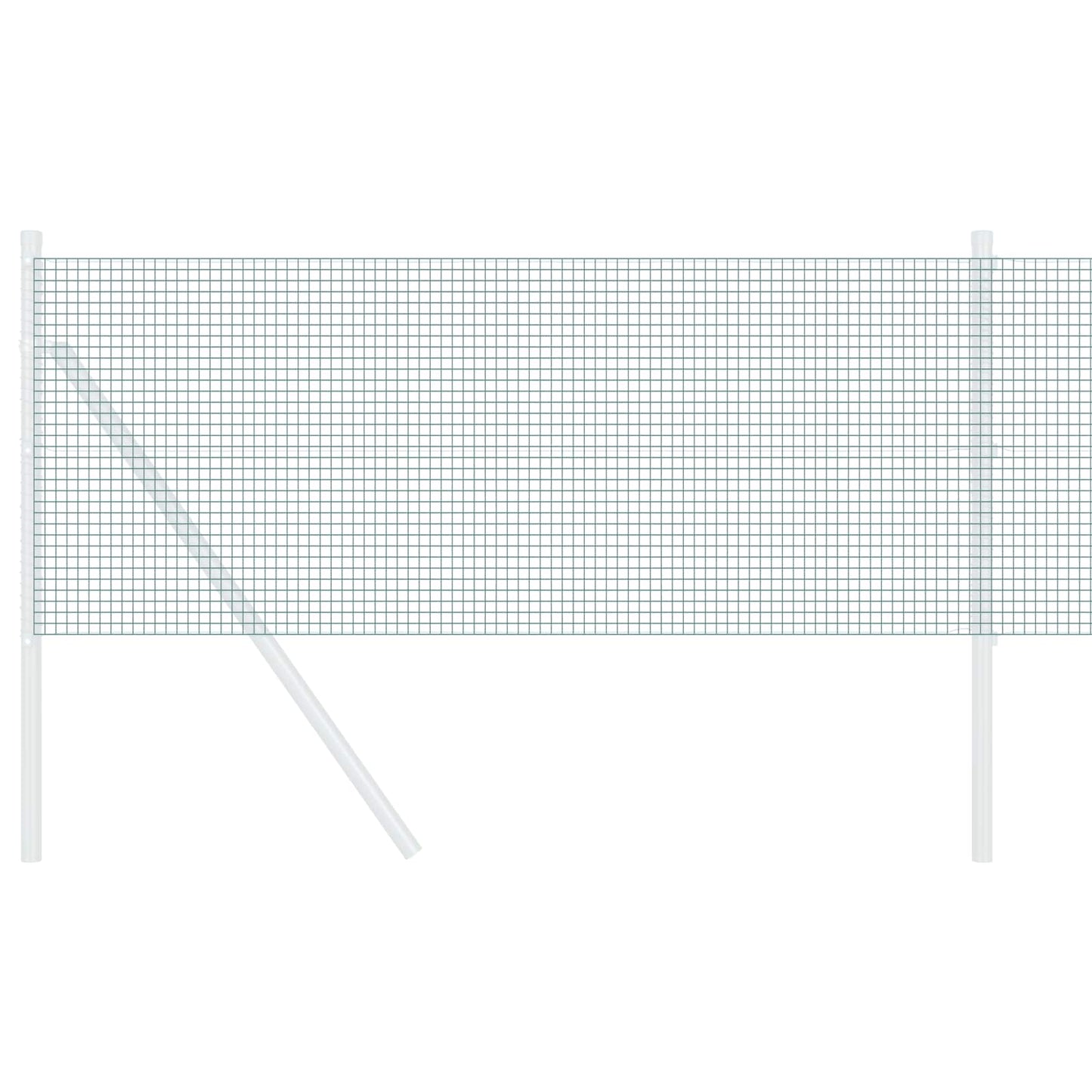 Vidaxl Schweißdrahtzaun grün 0,6 x 25 m