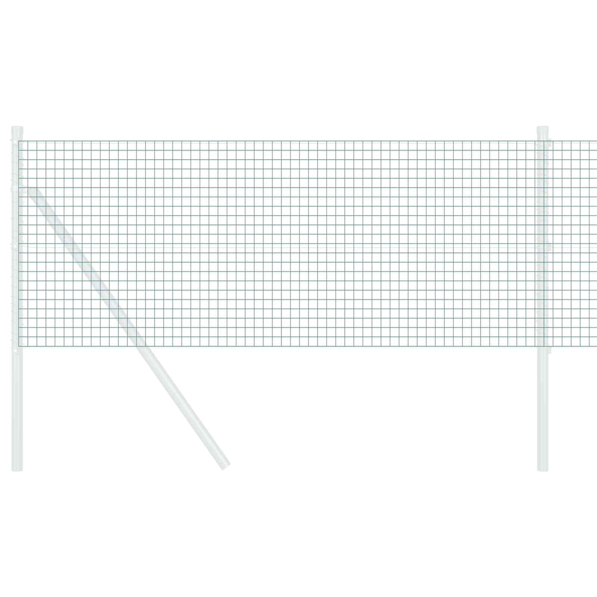 Vidaxl Schweißdrahtzaun grün 0,8 x 25 m