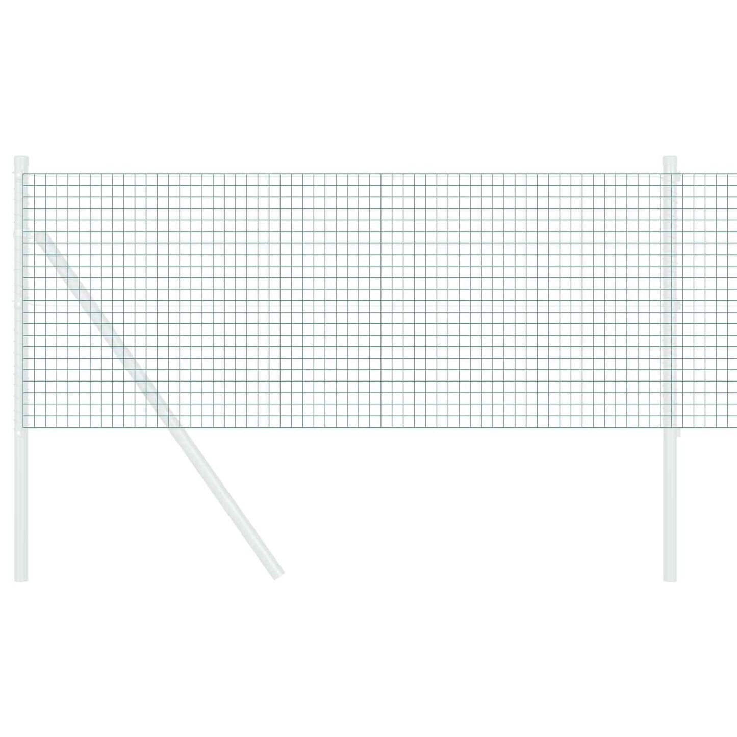 Vidaxl Schweißdrahtzaun grün 0,8 x 25 m