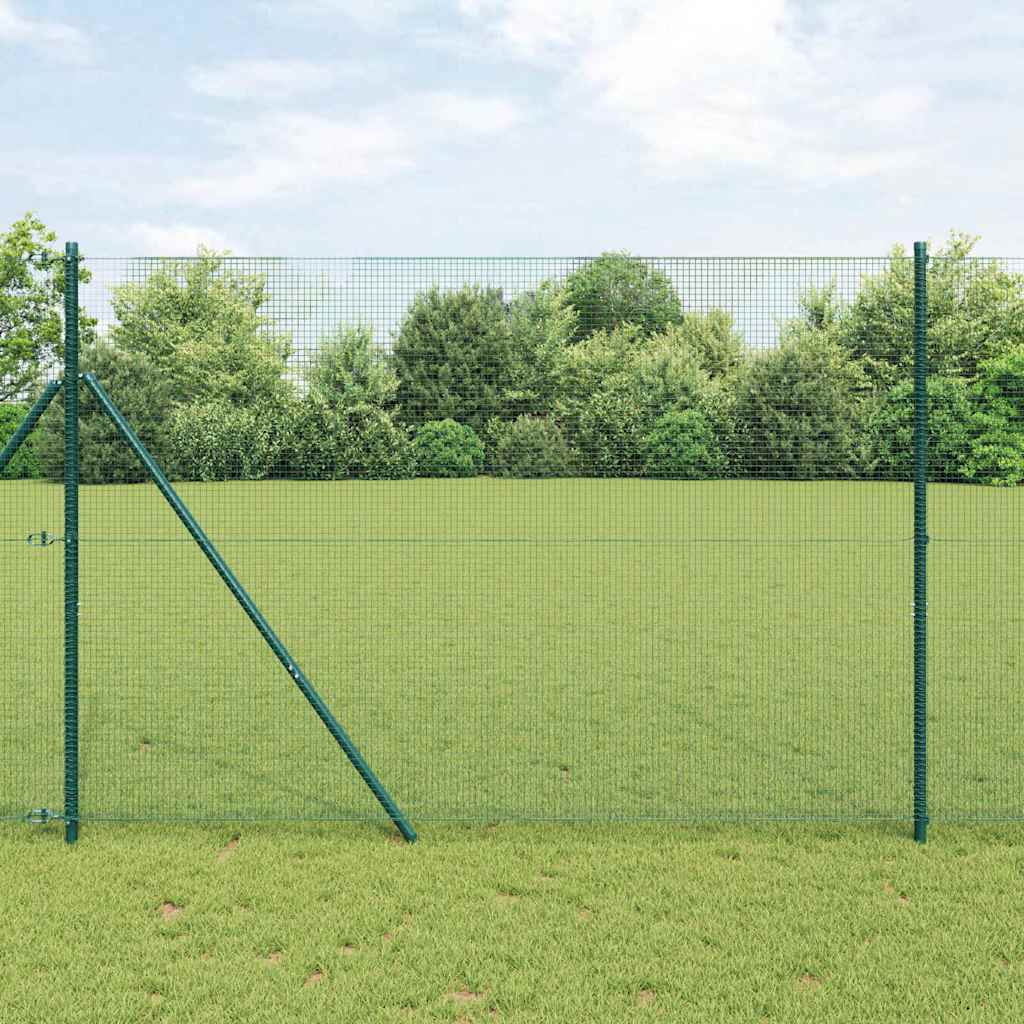 Vidaxl Schweißdrahtzaun grün 1,5 x 50 m
