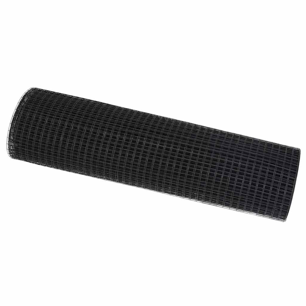 Vidaxl Schweißdrahtzaun grau 0,6 x 10 m