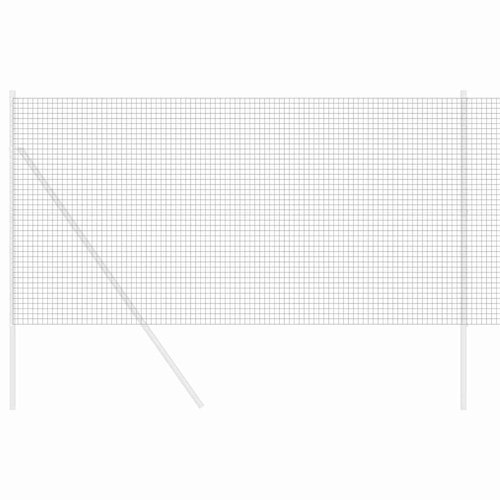 Vidaxl Schweißdrahtzaun grau 1,2 x 25 m