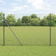Vidaxl Schweißdrahtzaun grau 1,5 x 25 m