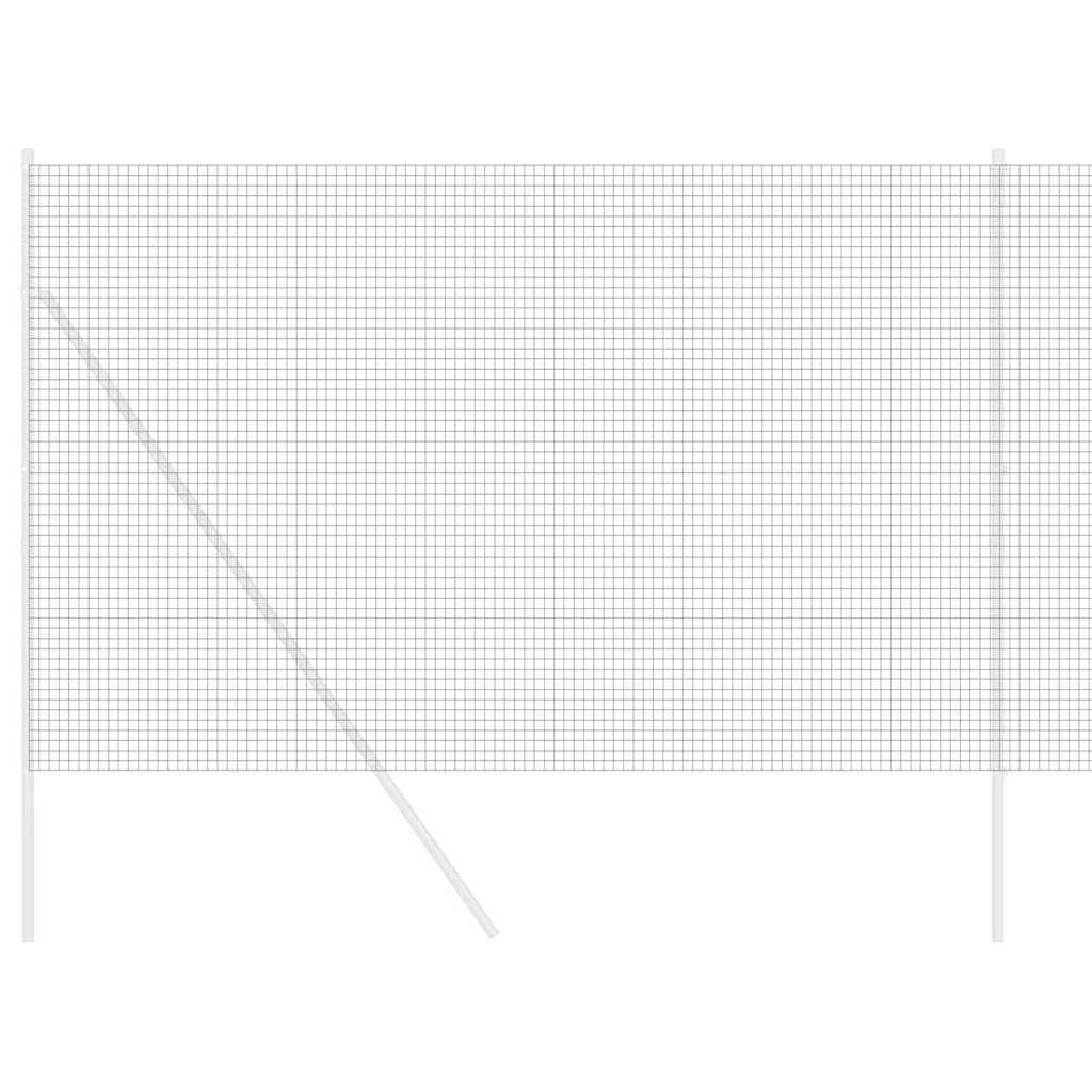 Vidaxl Schweißdrahtzaun grau 1,6 x 25 m
