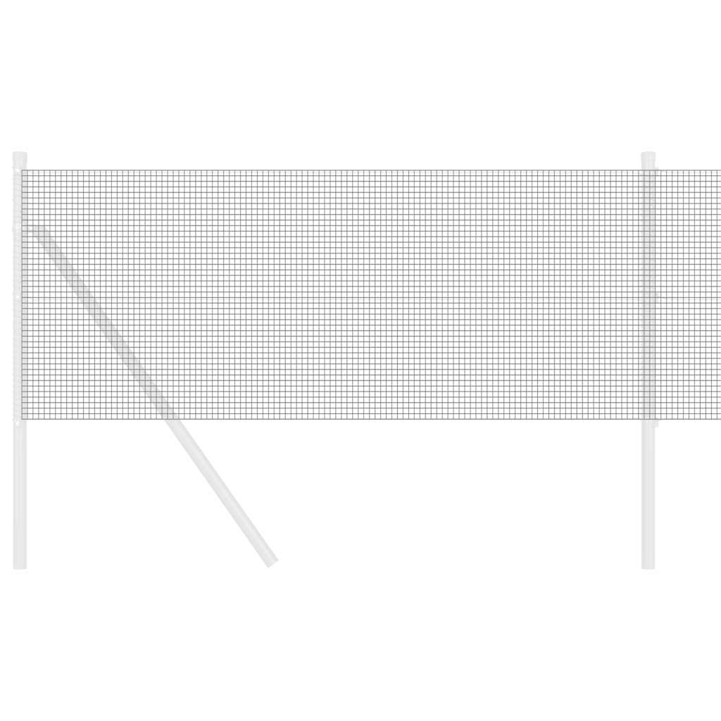Vidaxl Schweißdrahtzaun grau 0,6 x 50 m