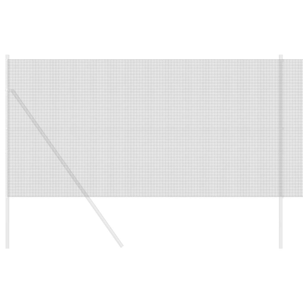 Vidaxl Schweißdrahtzaun grau 1,2 x 50 m