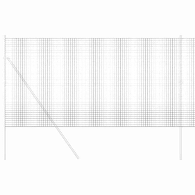 Vidaxl Schweißdrahtzaun grau 1,2 x 50 m