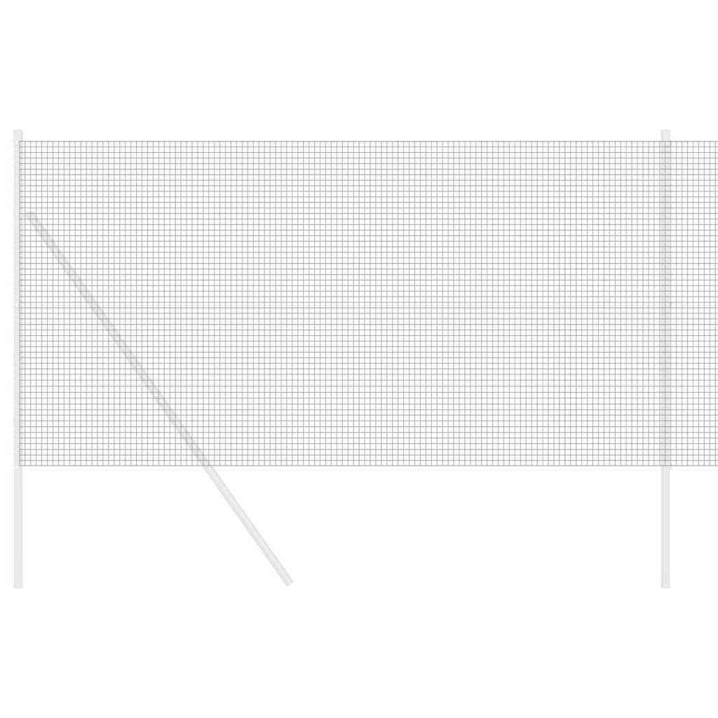 Vidaxl Schweißdrahtzaun grau 1,4 x 50 m