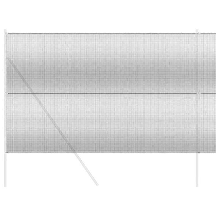 Vidaxl Schweißdrahtzaun grau 1,5 x 50 m