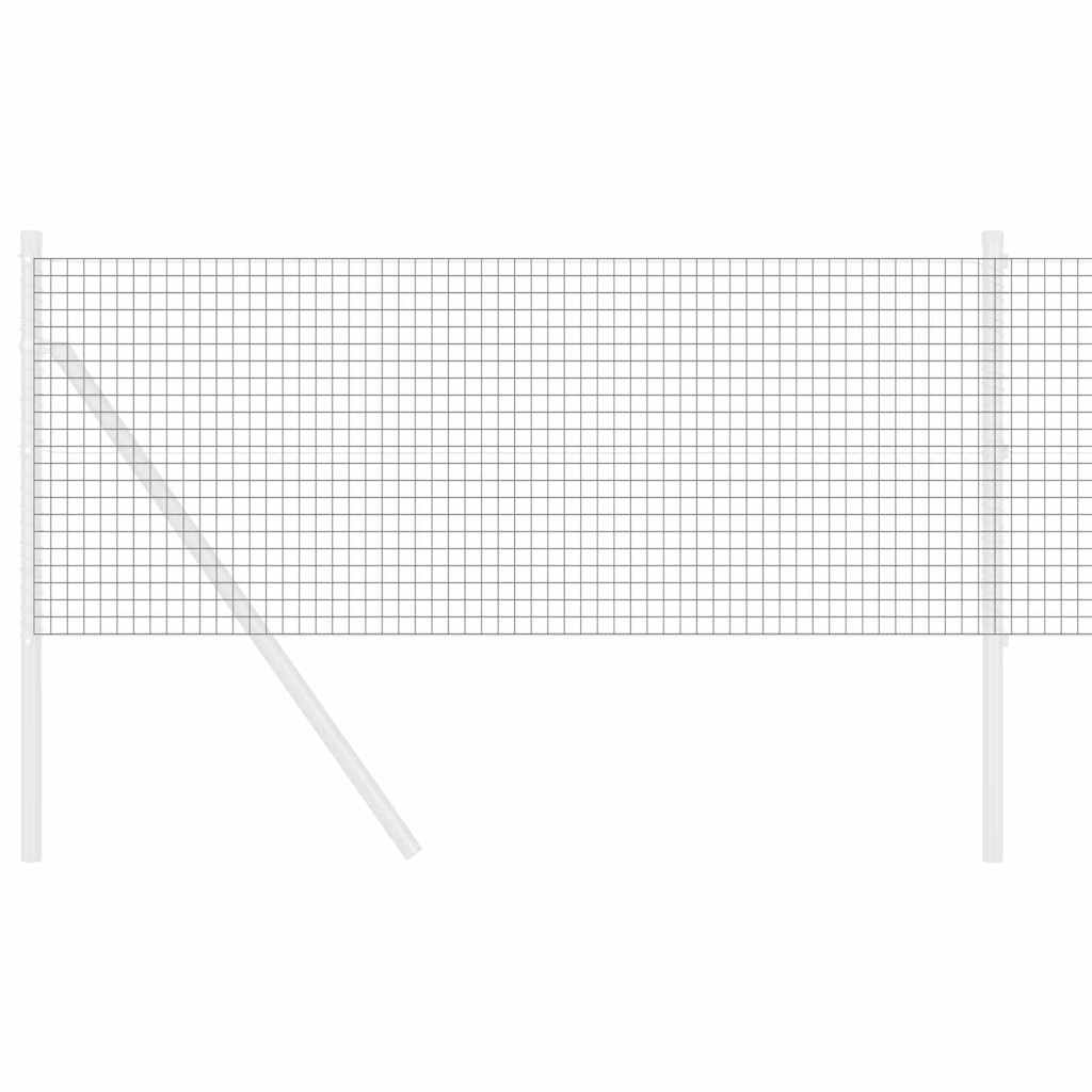 Vidaxl Schweißdrahtzaun grau 0,8 x 100 m