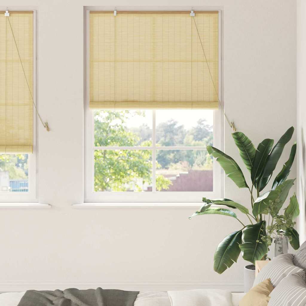 VidaXL Rollo mit Vorhängen Natur 100 x 220 cm Bambus