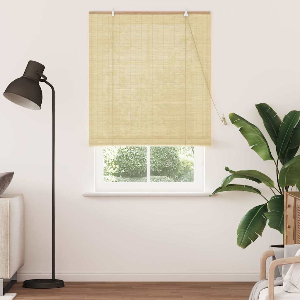 VidaXL Rollo mit Vorhängen Natur 100 x 220 cm Bambus