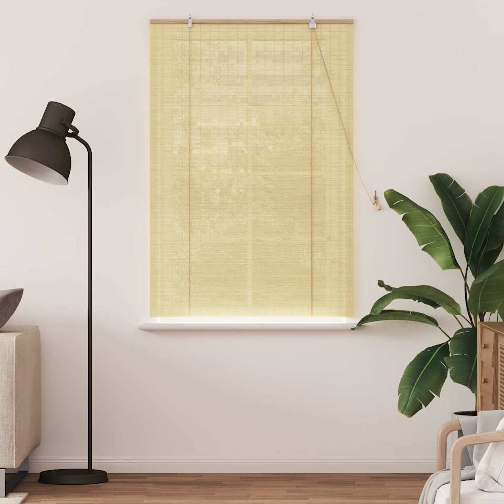VidaXL Rollo mit Vorhängen Natur 120 x 160 cm Bambus