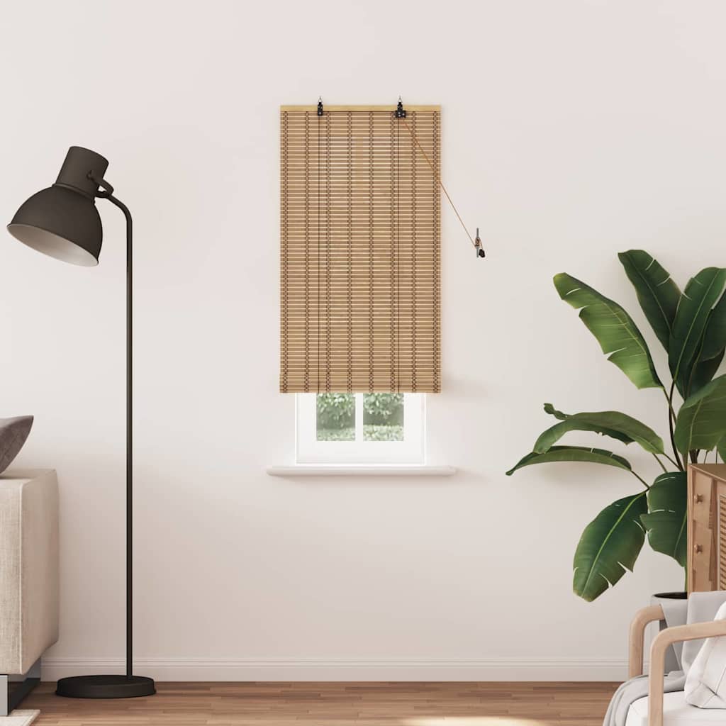 VidaXL Rollo mit Vorhängen Natur 60 x 220 cm Bambus