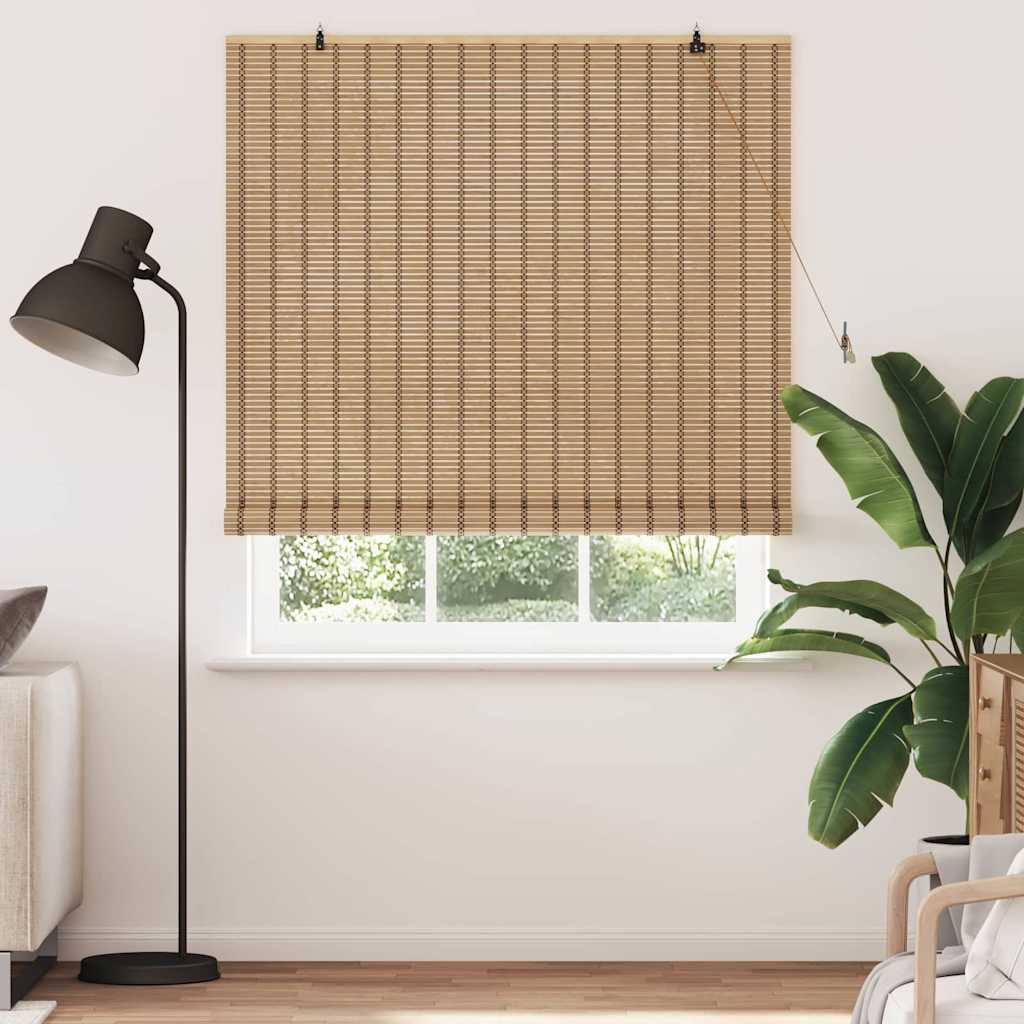 VidaXL Rollo mit Vorhängen Natur 150 x 160 cm Bambus