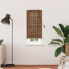 VidaXL Rollo mit Vorhängen Braun 60 x 220 cm Bambus