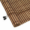 VidaXL Rollo mit Vorhängen Braun 150 x 160 cm Bambus