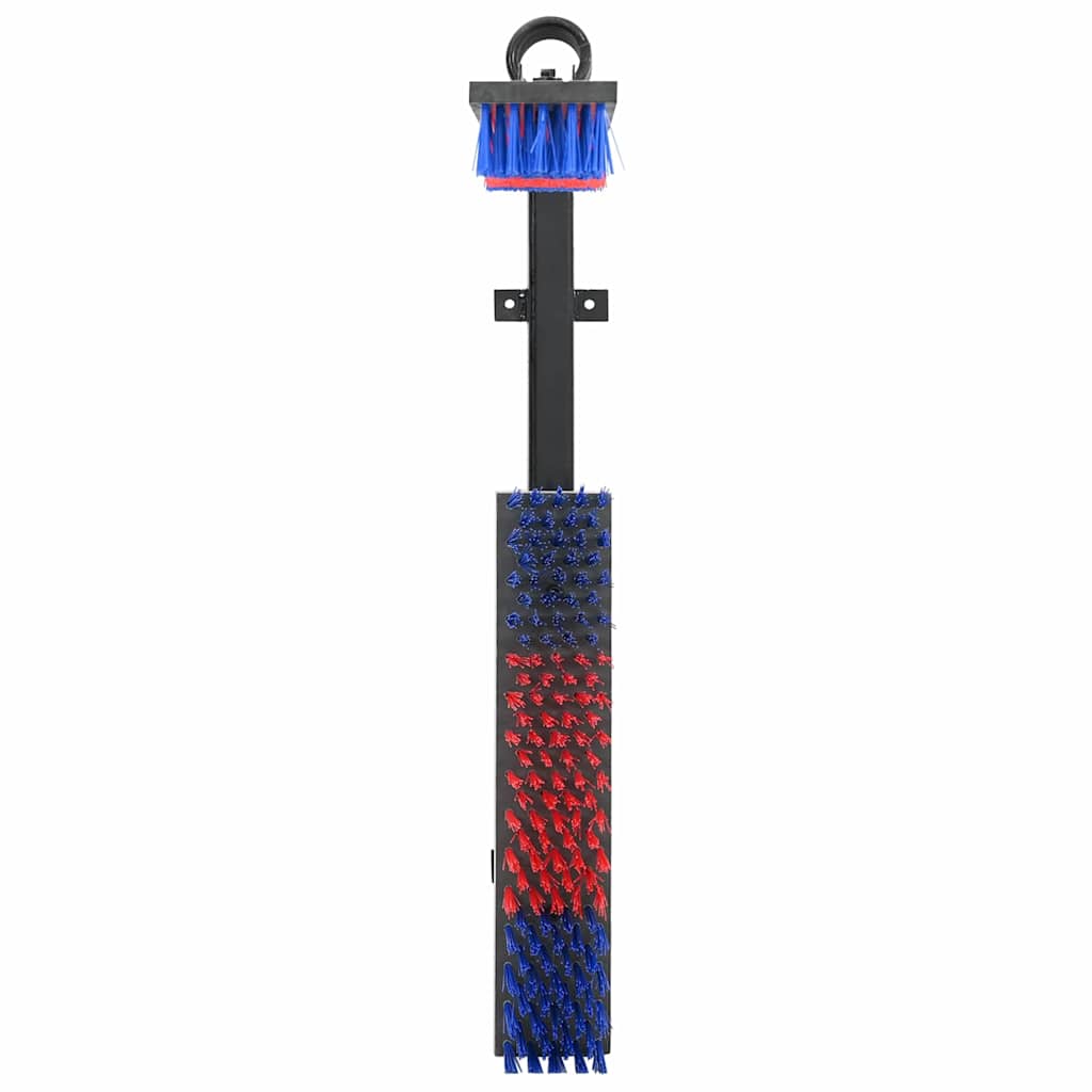 Vidaxl Viehbürsten verstellbar rot und blau 84 x 10 x 91 cm PVC