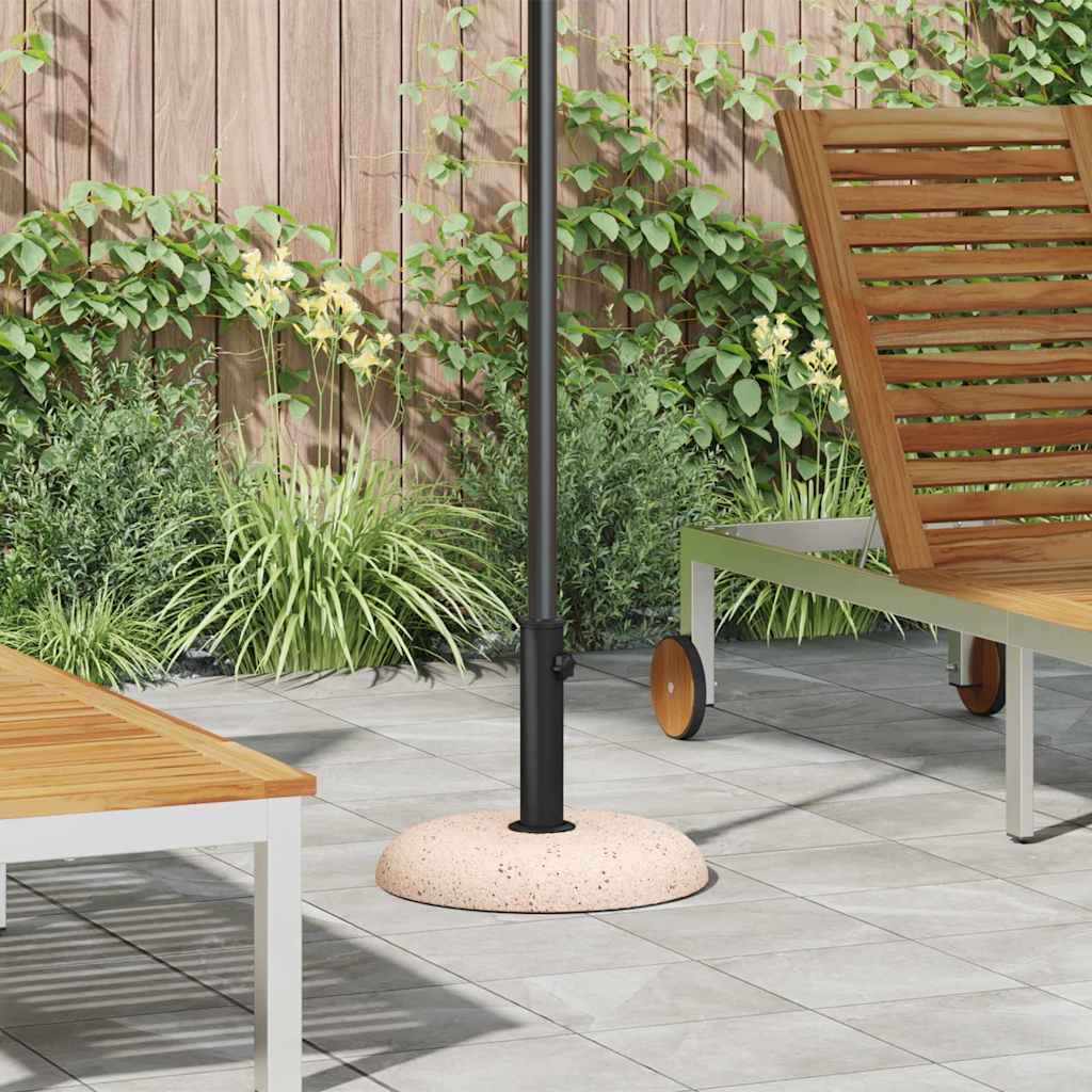 Vidaxl Sonnenschirmständer gelb ø 45 x 33 cm betonfarben