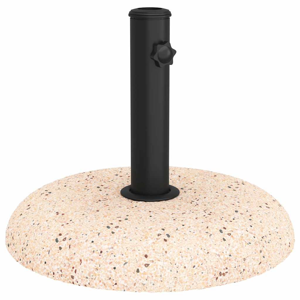 Vidaxl Sonnenschirmständer gelb ø 45 x 33 cm betonfarben