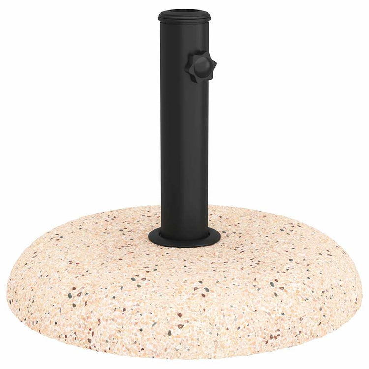 Vidaxl Sonnenschirmständer gelb ø 45 x 33 cm betonfarben