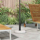 Vidaxx Sonnenschirmständer weiß ø 45 x 33 cm betonfarben