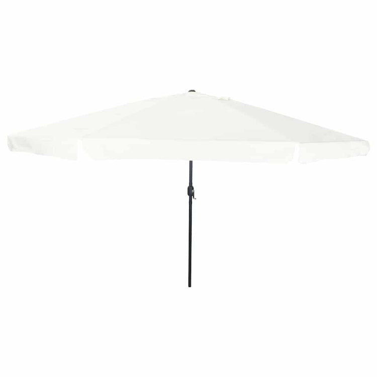 Vidaxxl Gartensonnenschirm Sand 395 x 395 x 245 cm Polyester und Stahl