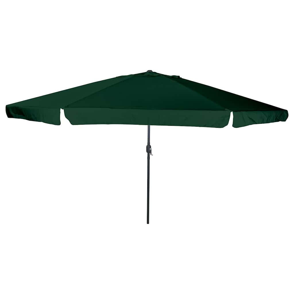 Vidaxxl Gartensonnenschirm grün 395 x 395 x 245 cm Polyester und Stahl