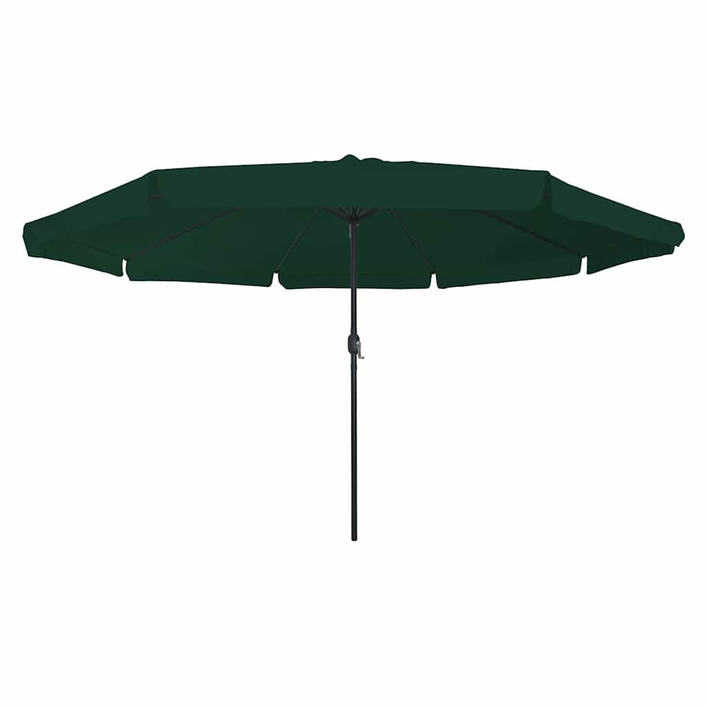 Vidaxxl Gartensonnenschirm grün 395 x 395 x 245 cm Polyester und Stahl