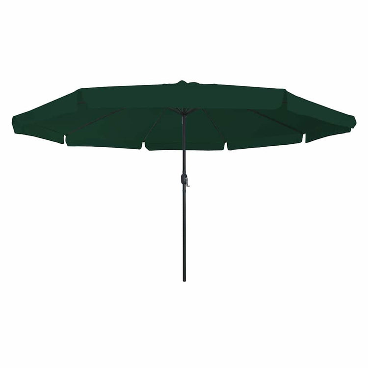 Vidaxxl Gartensonnenschirm grün 395 x 395 x 245 cm Polyester und Stahl