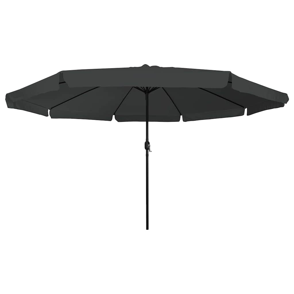 Vidaxxl Gartensonnenschirm Anthrazit 395 x 395 x 245 cm Polyester und Stahl