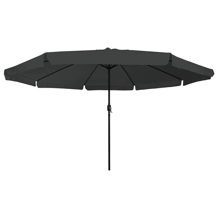 Vidaxxl Gartensonnenschirm Anthrazit 395 x 395 x 245 cm Polyester und Stahl