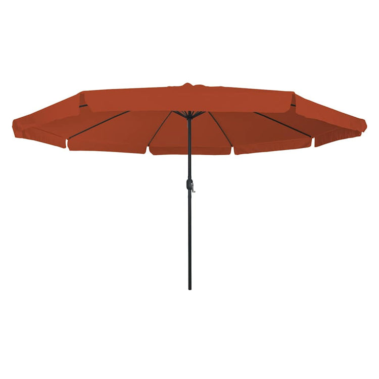 Vidaxxl Gartensonnenschirm Terrakotta 395 x 395 x 245 cm Polyester und Stahl