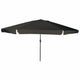 VidaXL Gartensonnenschirm Schwarz 395 x 395 x 245 cm Polyester und Stahl