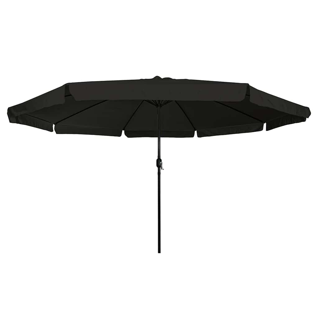 VidaXL Gartensonnenschirm Schwarz 395 x 395 x 245 cm Polyester und Stahl