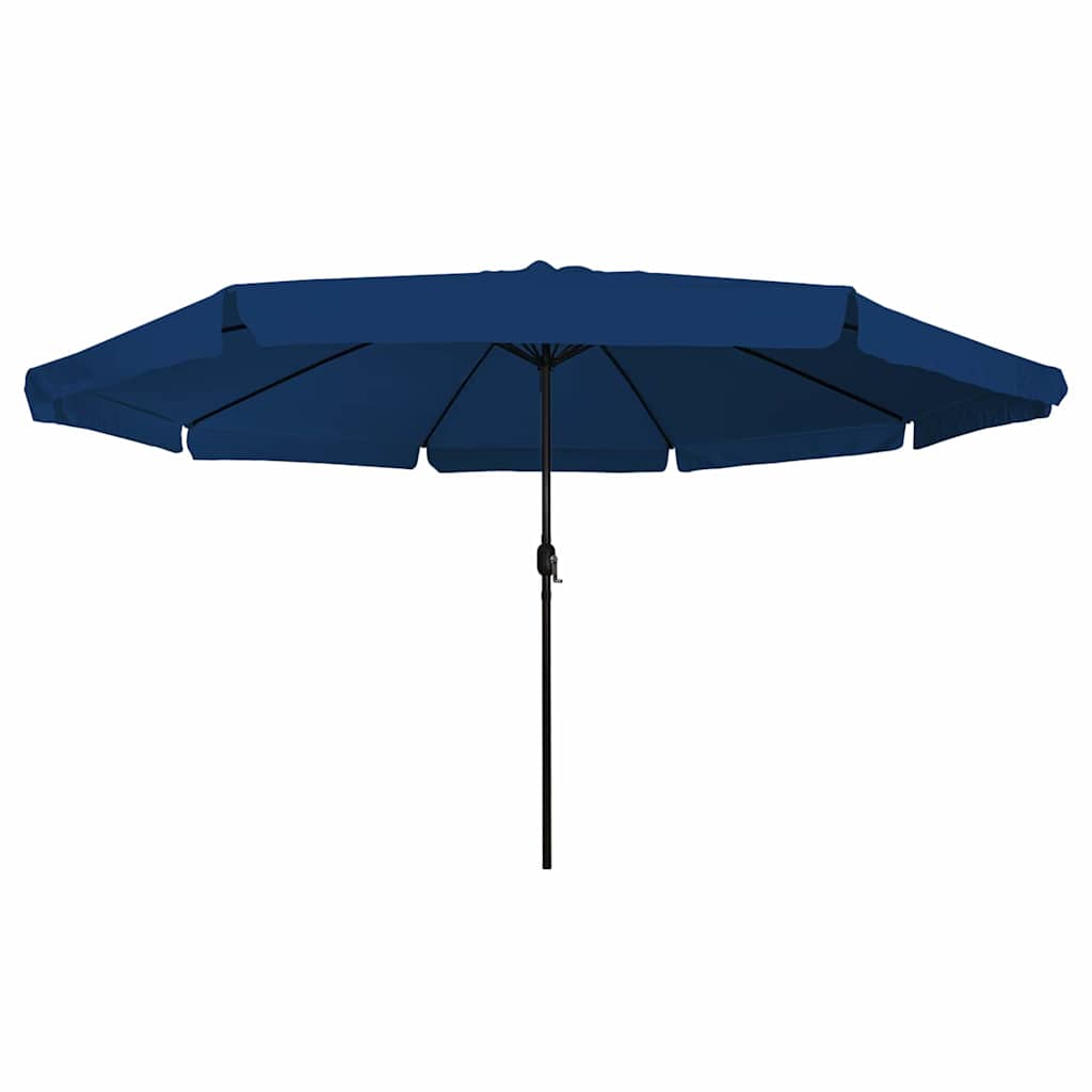Vidaxxl Gartensonnenschirm Azurblau 395 x 395 x 245 cm Polyester und Stahl