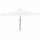 Vidaxl Gartensonnenschirm Sand und Anthrazit 395 x 395 x 245 cm Polyester