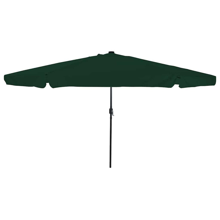 Vidaxxl Gartenschirm grün 395 x 395 x 245 cm Polyester