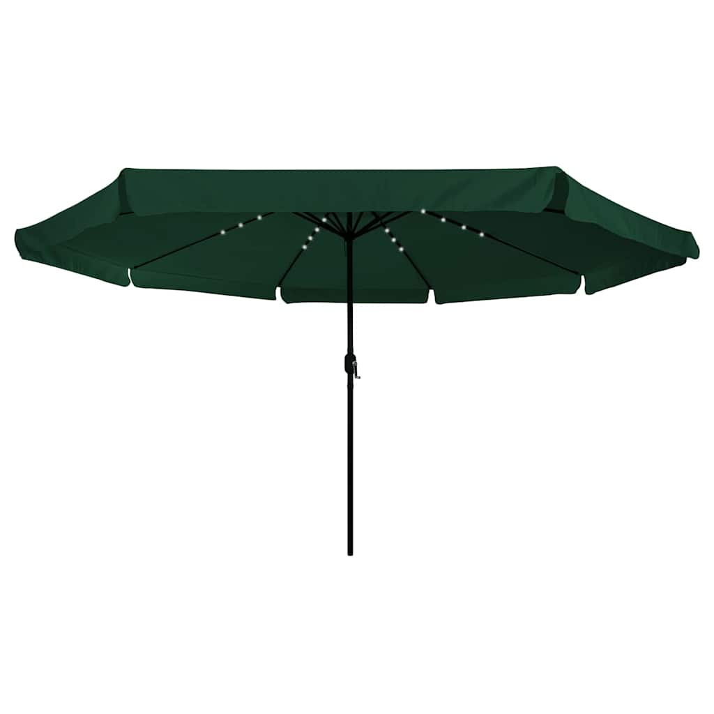 Vidaxxl Gartenschirm grün 395 x 395 x 245 cm Polyester