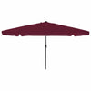 VidaXL Gartensonnenschirm Bordeauxrot 395 x 395 x 245 cm Polyester