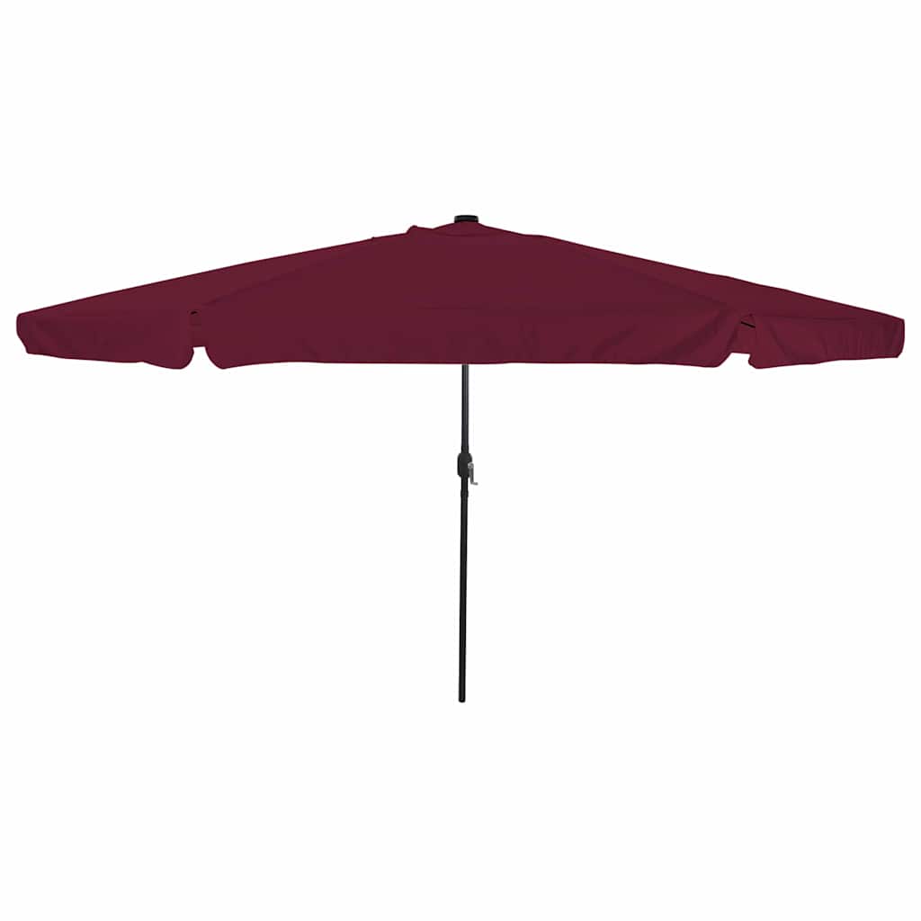 VidaXL Gartensonnenschirm Bordeauxrot 395 x 395 x 245 cm Polyester