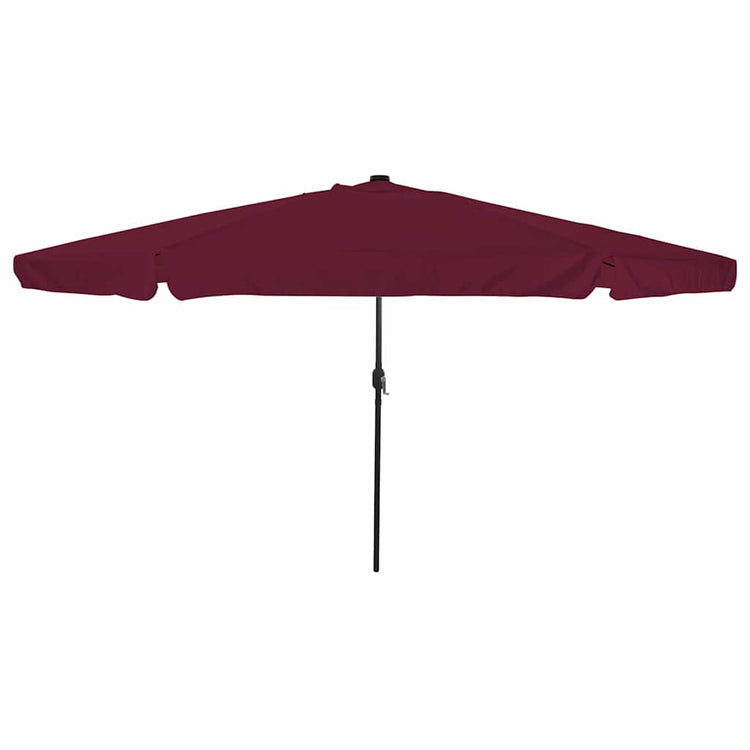 VidaXL Gartensonnenschirm Bordeauxrot 395 x 395 x 245 cm Polyester
