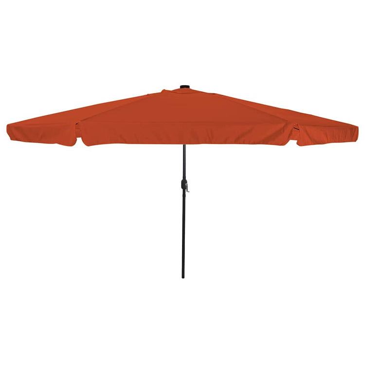 Vidaxxl Gartensonnenschirm Terrakotta 395 x 395 x 245 cm Polyester