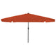 Vidaxxl Gartensonnenschirm Terrakotta 395 x 395 x 245 cm Polyester