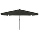 Vidaxx Gartensonnenschirm Schwarz 395 x 395 x 245 cm Polyester