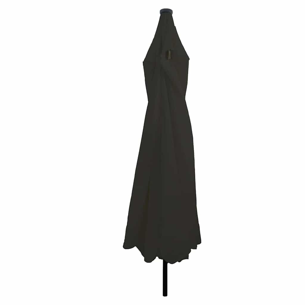 Vidaxx Gartensonnenschirm Schwarz 395 x 395 x 245 cm Polyester