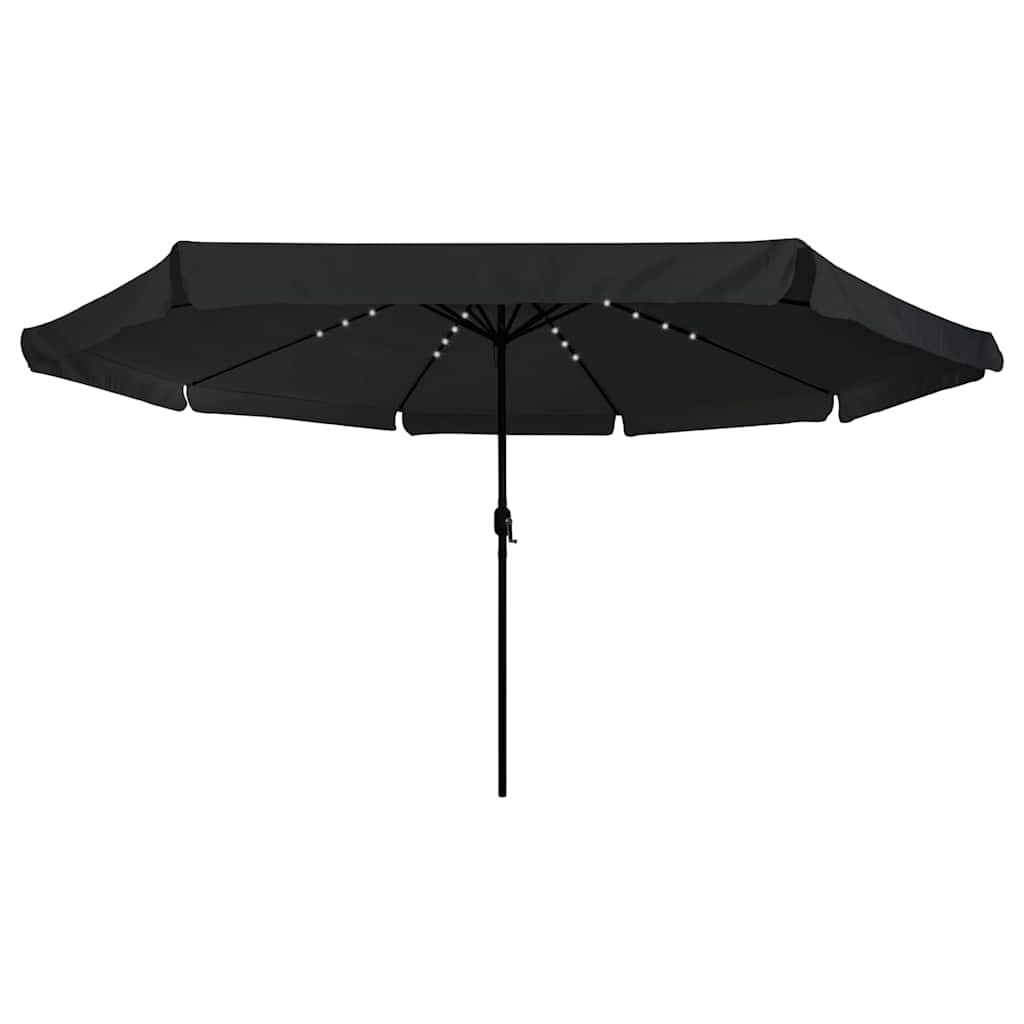 Vidaxx Gartensonnenschirm Schwarz 395 x 395 x 245 cm Polyester